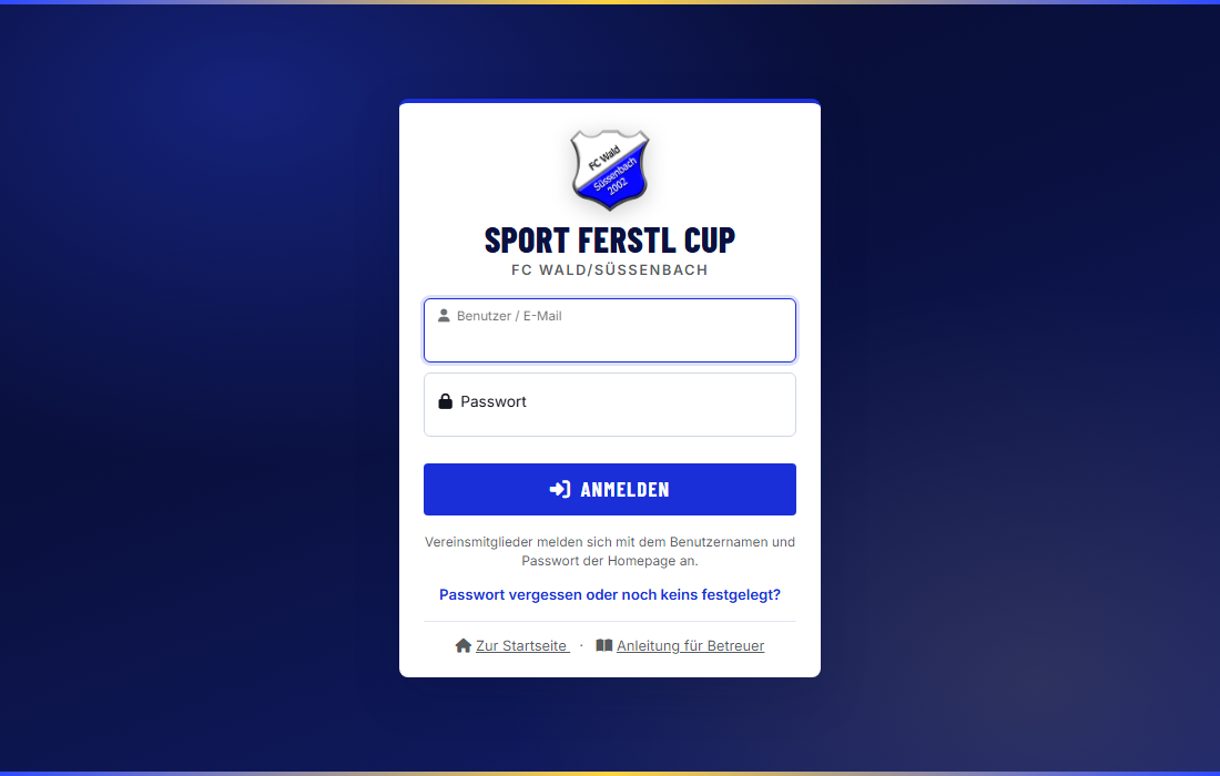 Login-Seite
